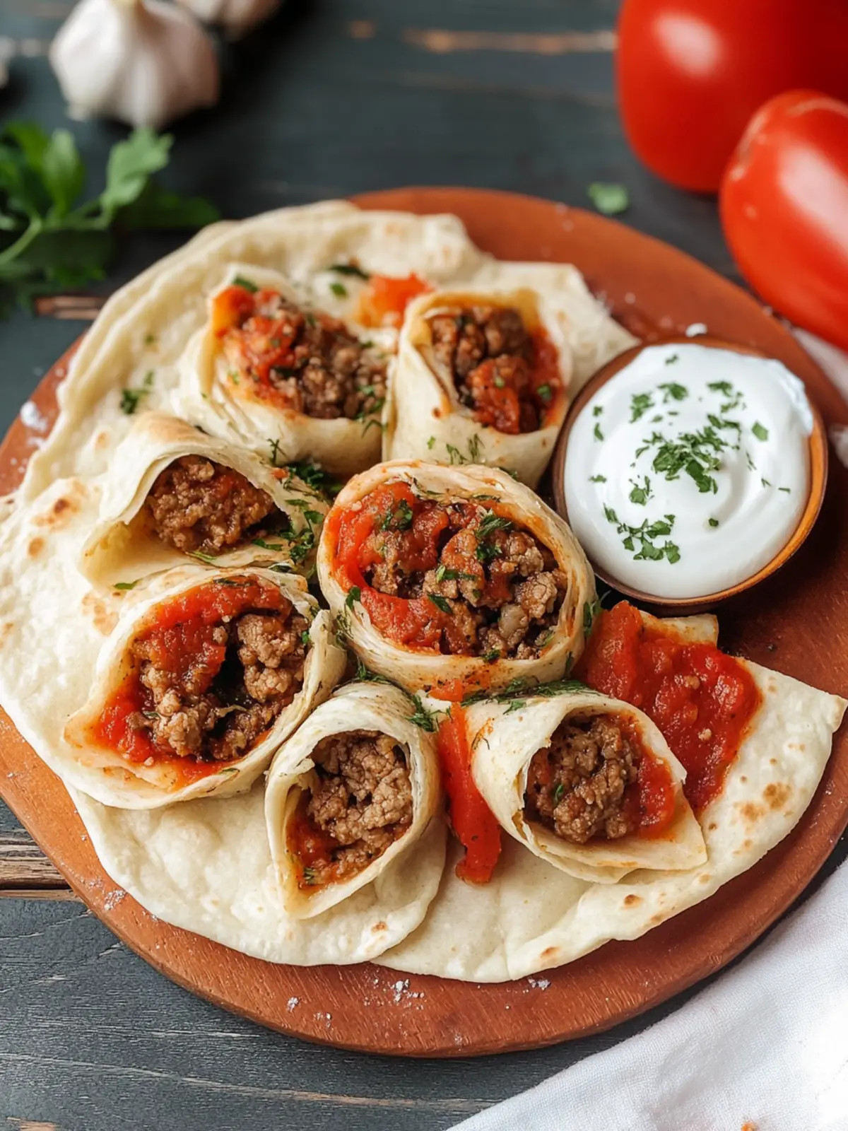 Ground Meat Wrapped in Lavash