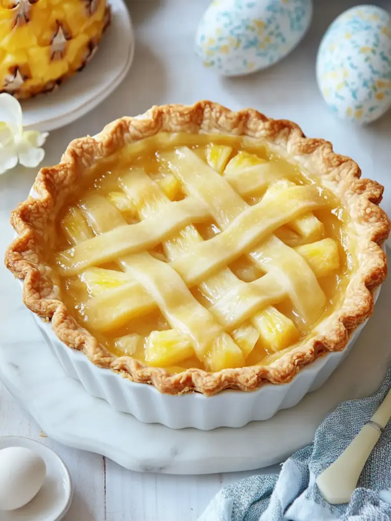 Easter Pineapple Pie
