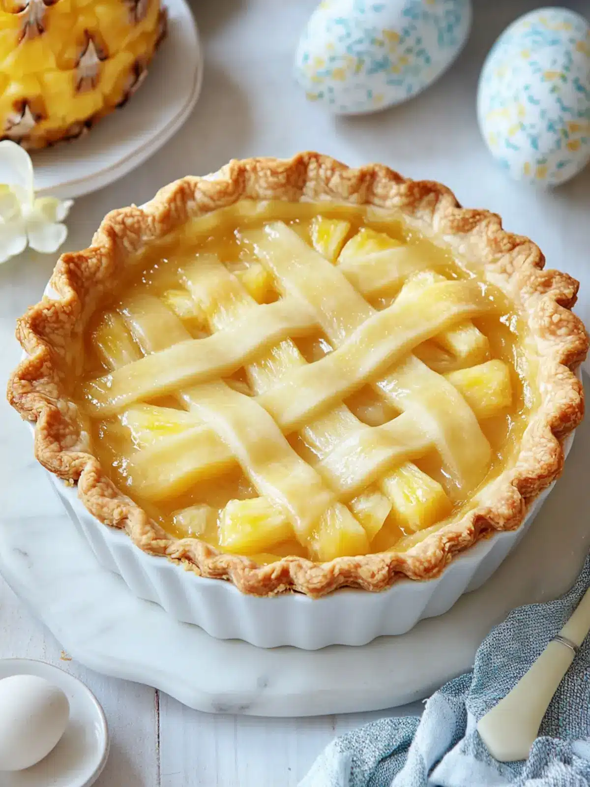 Easter Pineapple Pie