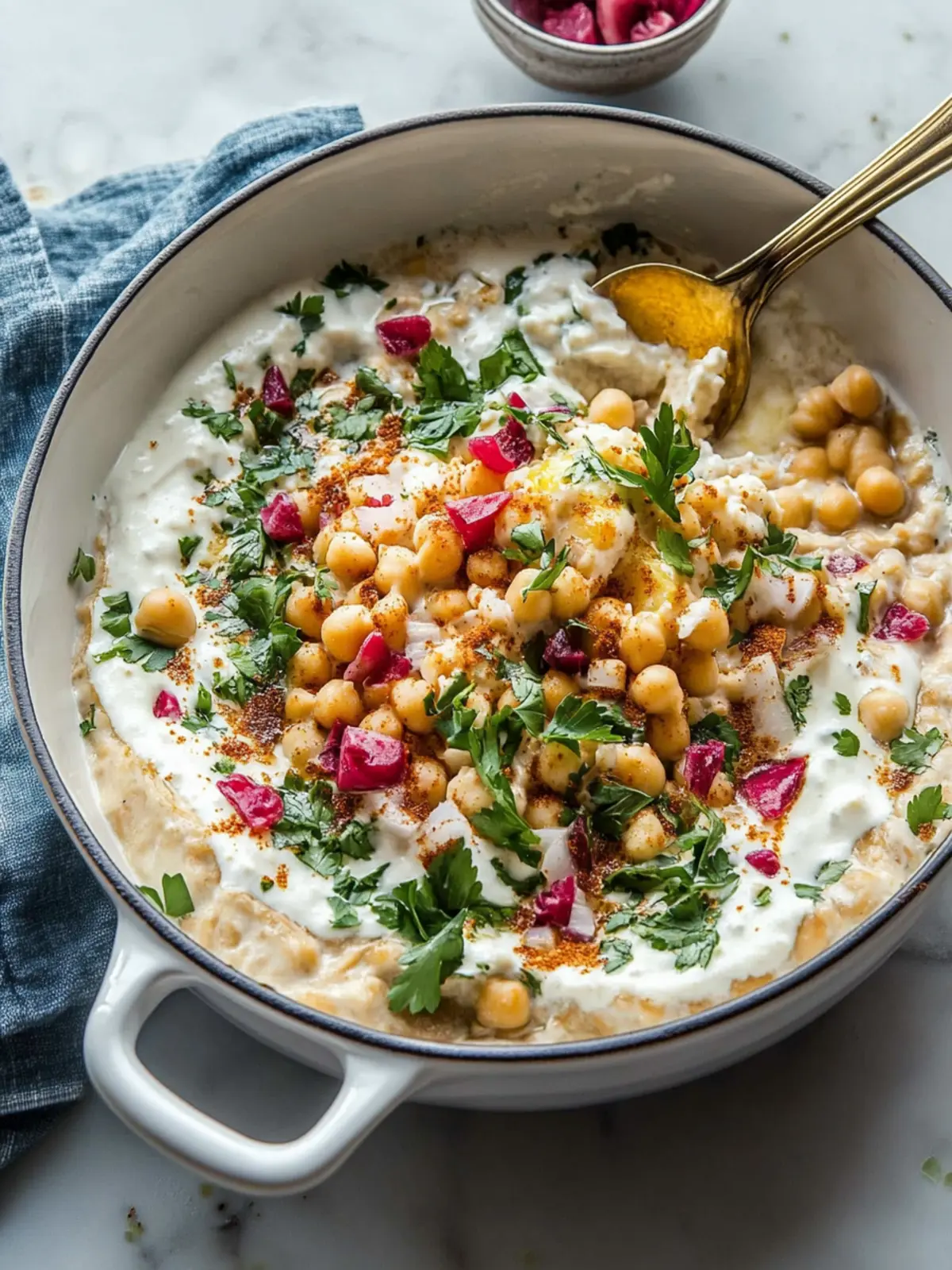 Chickpea Yogurt Fatteh