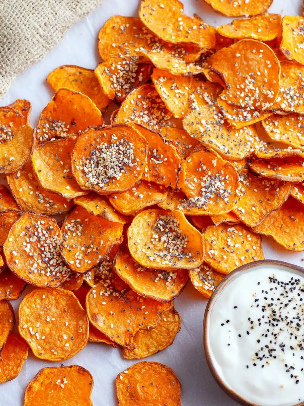 Everything Bagel Sweet Potato Chips