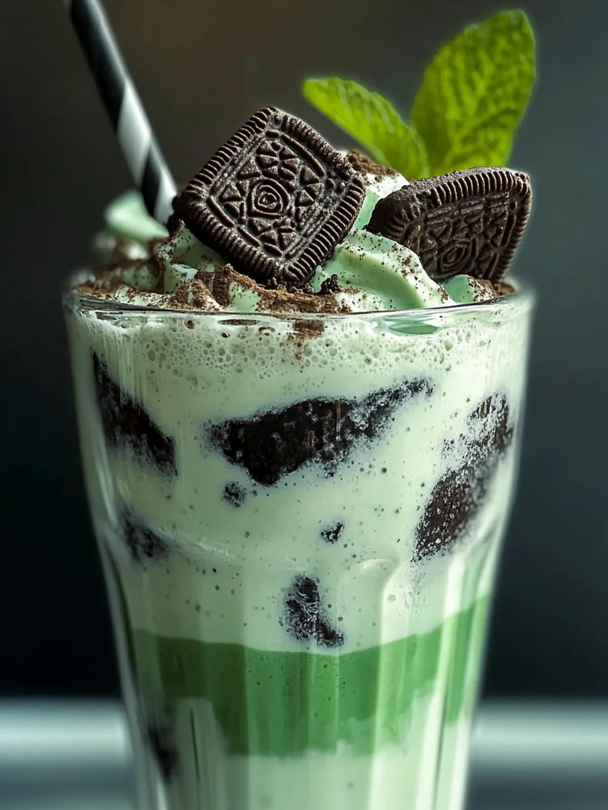 Minty Oreo Milkshake