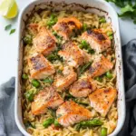 Baked Salmon Orzo Casserole: A Cozy Dinner Delight Baked Salmon Orzo Casserole