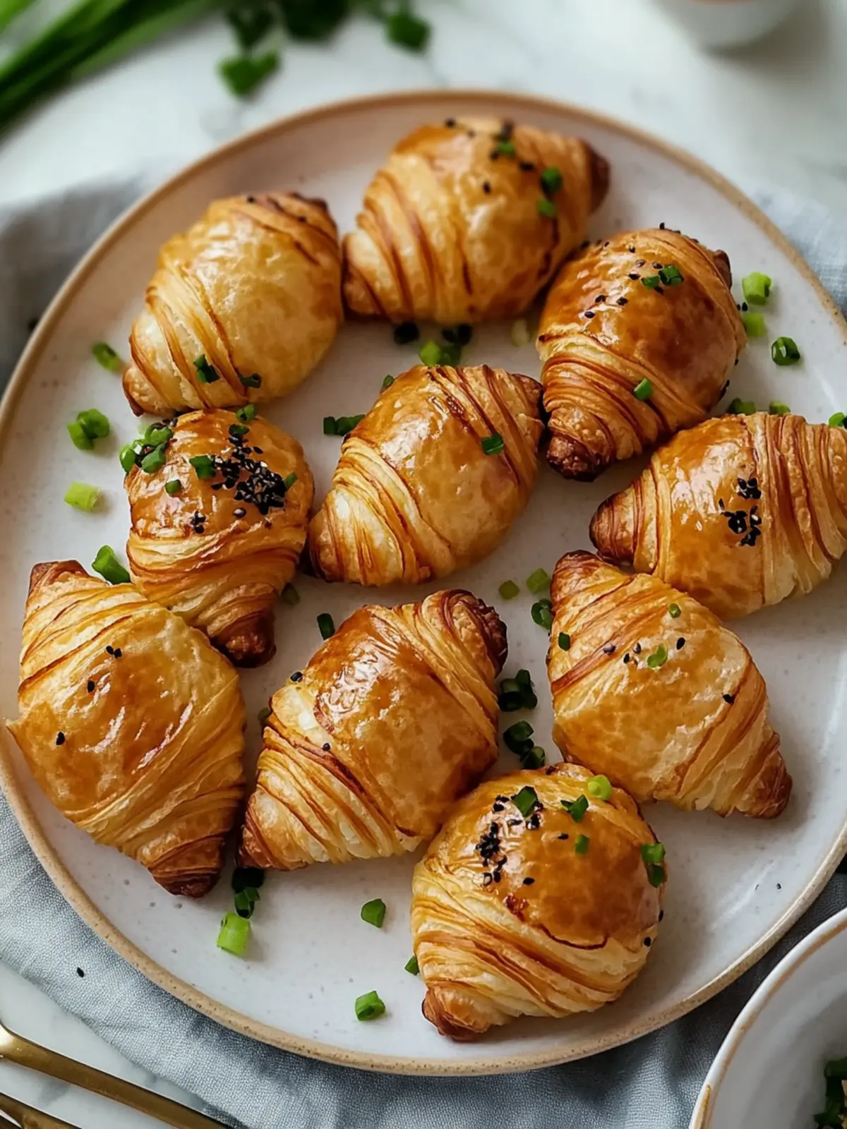 Scallion Pancake Croissants