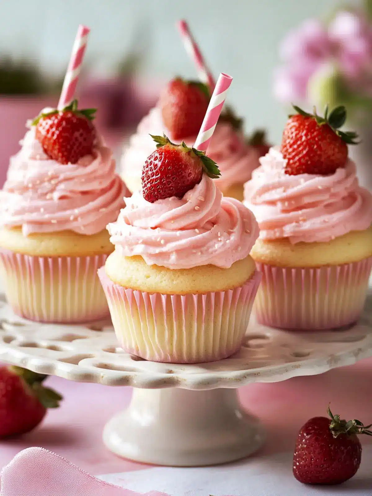 Irresistible Strawberry Milkshake Cupcakes for Summer Bliss Strawberry Milkshake Cupcakes