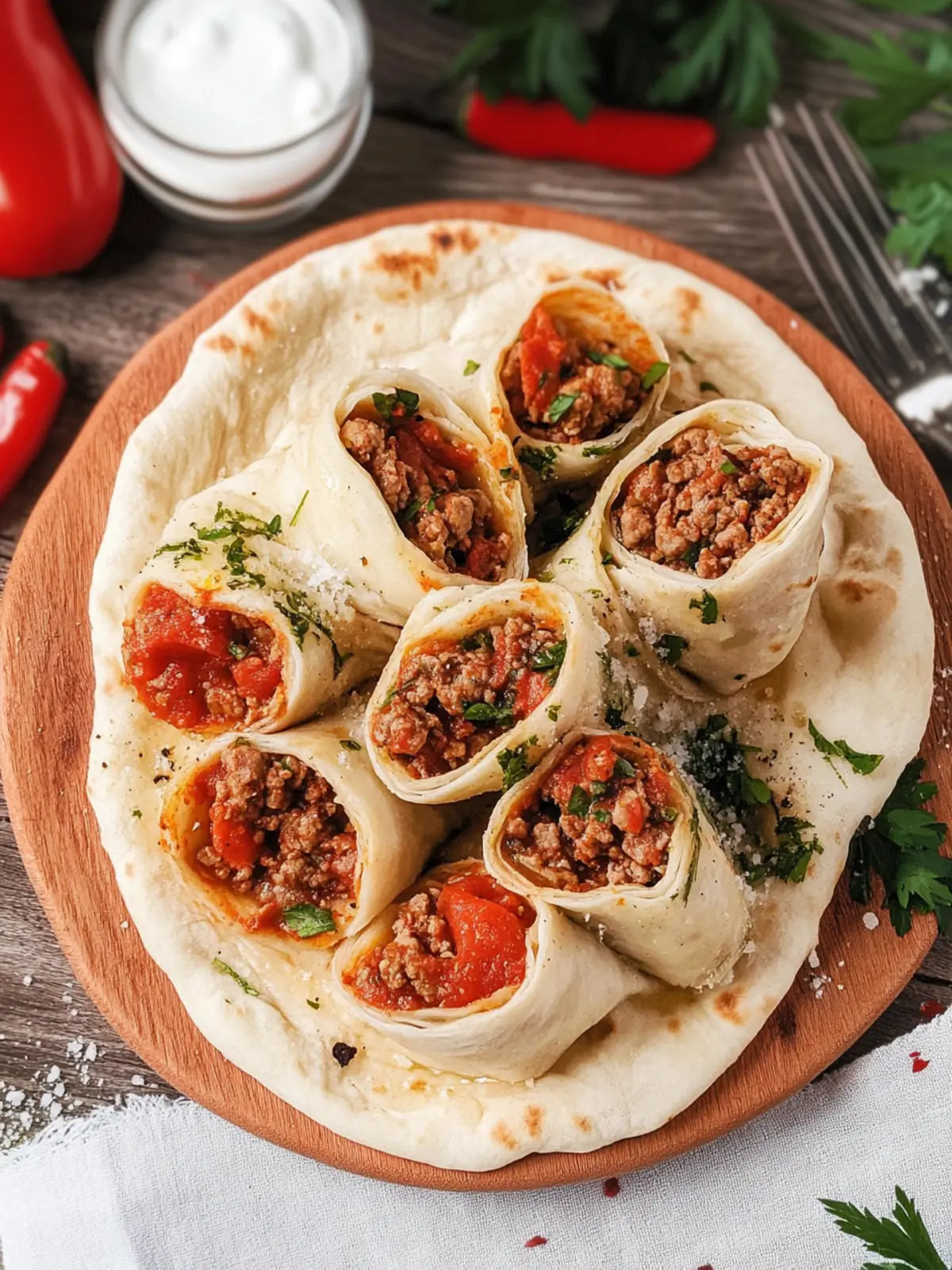 Ground Meat Wrapped in Lavash