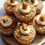 Healthy Carrot Cake Muffins