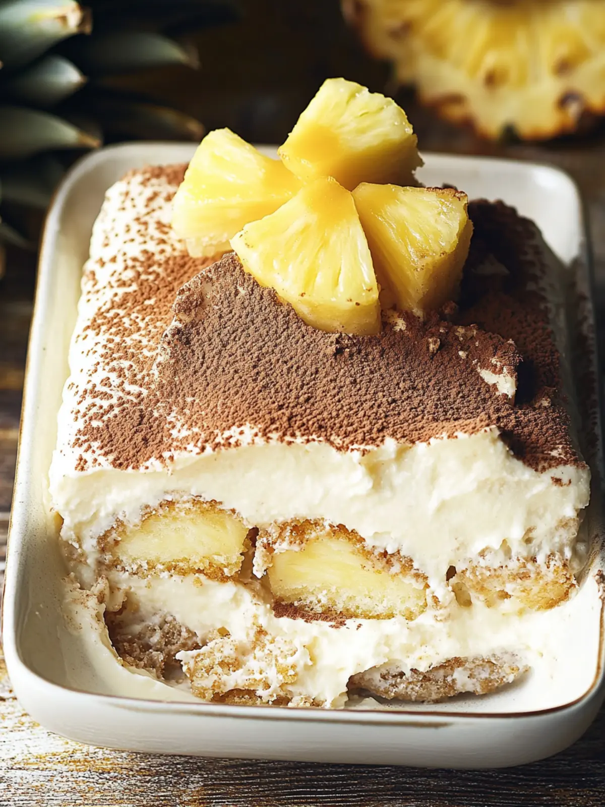 Pineapple & Spiced Rum Tiramisu