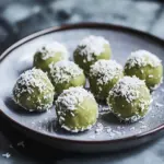 Matcha Coconut Balls
