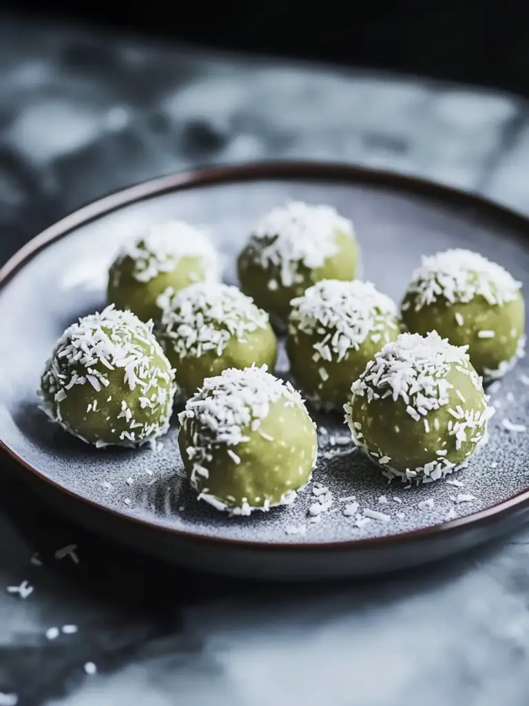 Matcha Coconut Balls