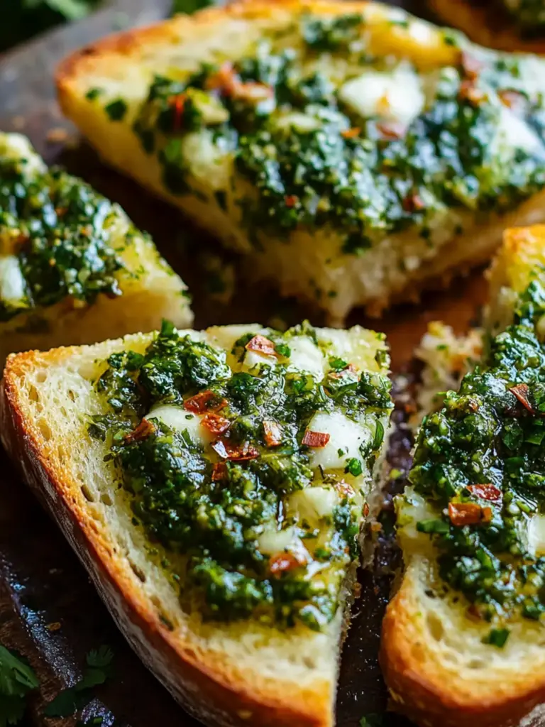 Chimichurri Garlic Bread