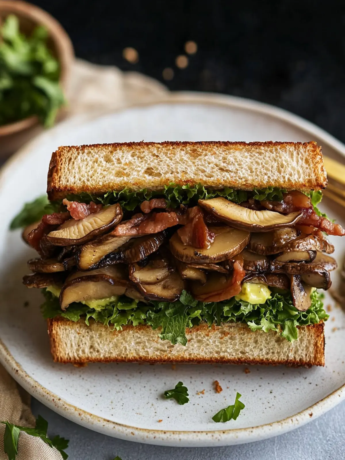 Oyster Mushroom Sandwiches