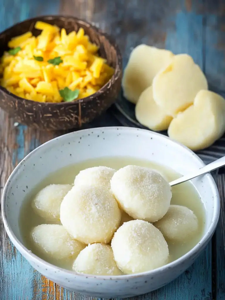 Caribbean Boiled Coconut Dumplings