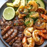 Steak Calamari Prawns