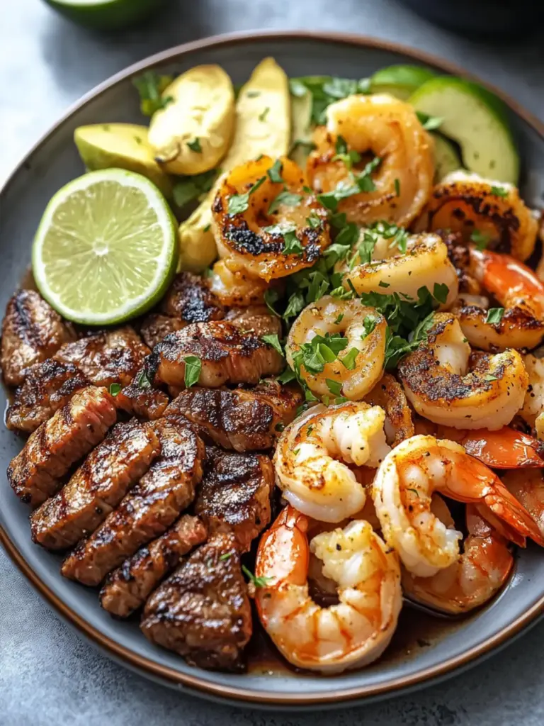 Steak Calamari Prawns