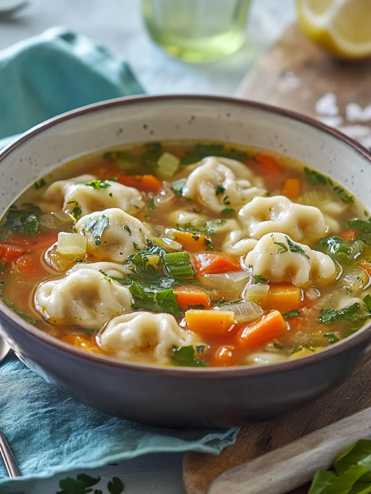 Vegetable Soup with Dumplings