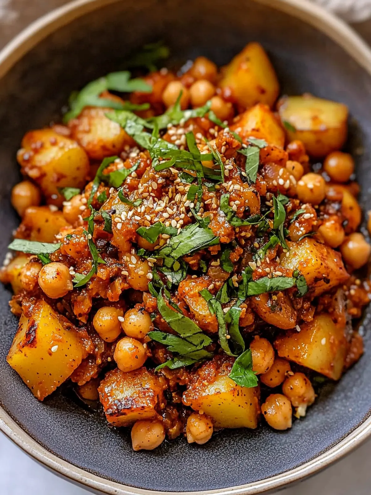 Gochujang Potatoes and Chickpeas: Your New Weeknight Hero Gochujang Potatoes and Chickpeas