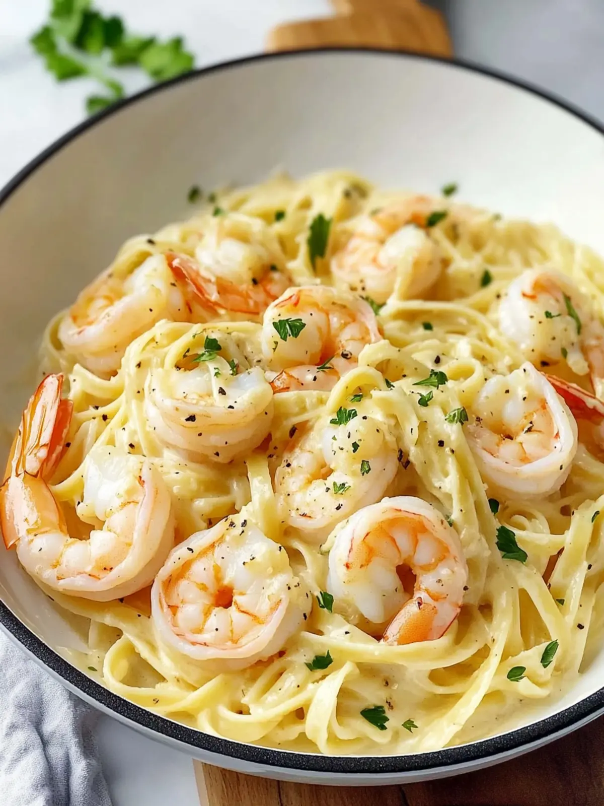 Creamy Garlic Butter Shrimp Pasta