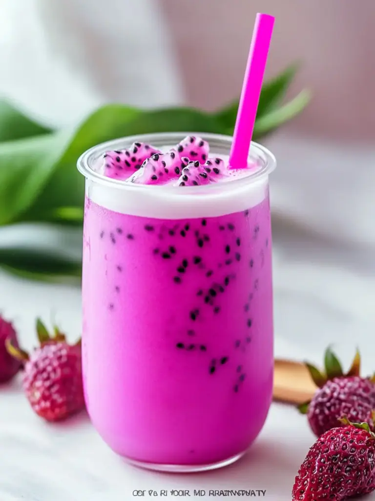 Dragon Fruit Milk Tea