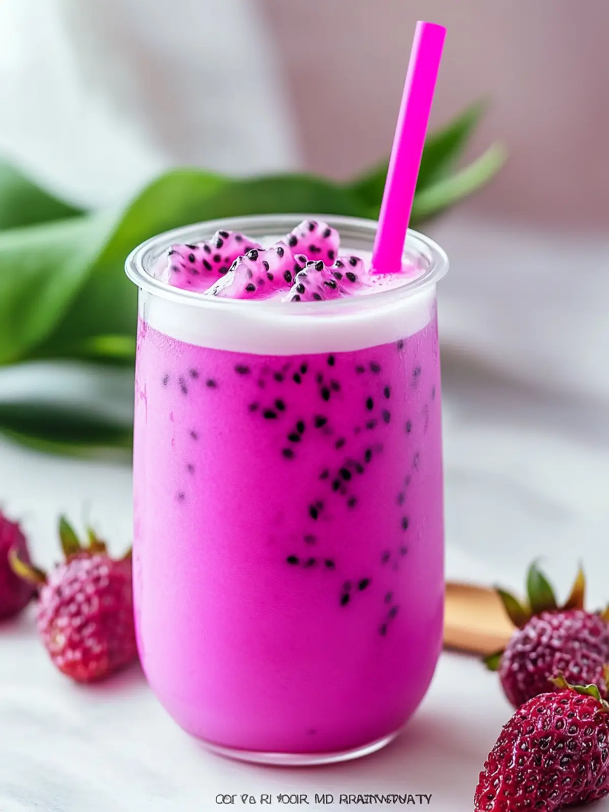 Dragon Fruit Milk Tea