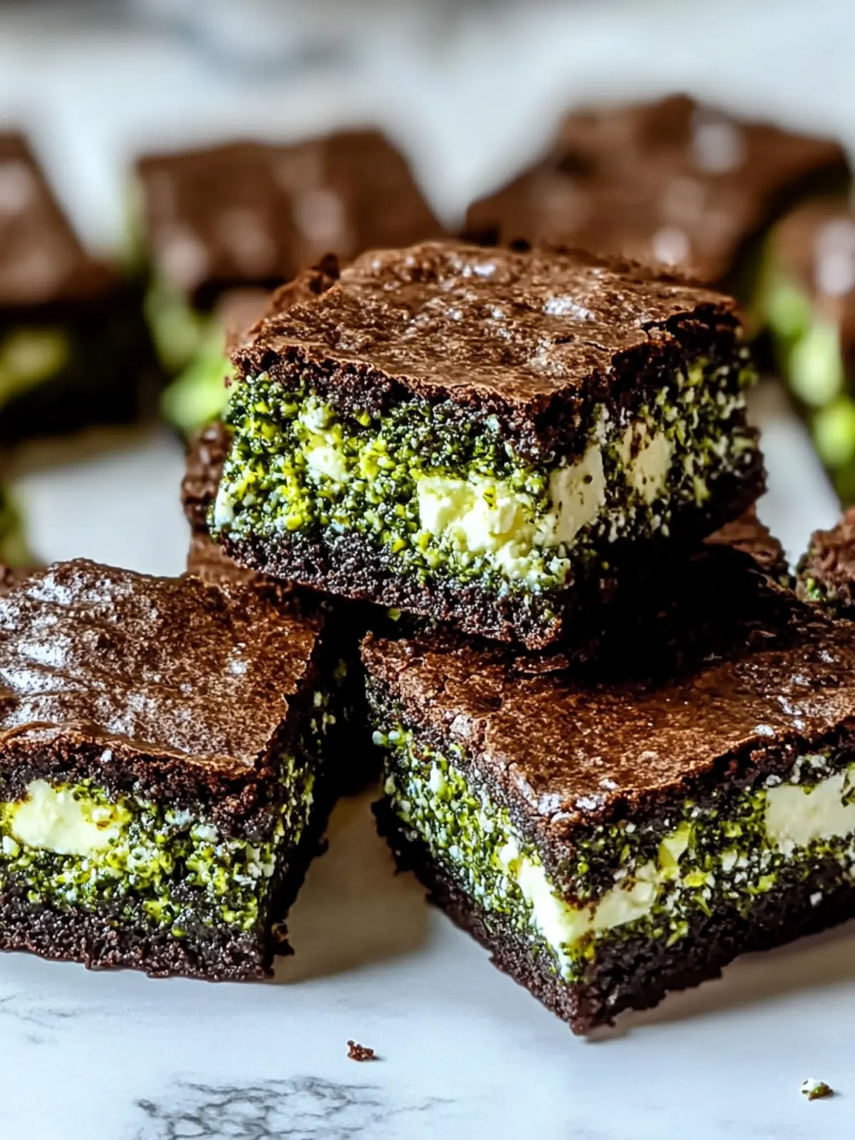 Broccoli Feta Brownies
