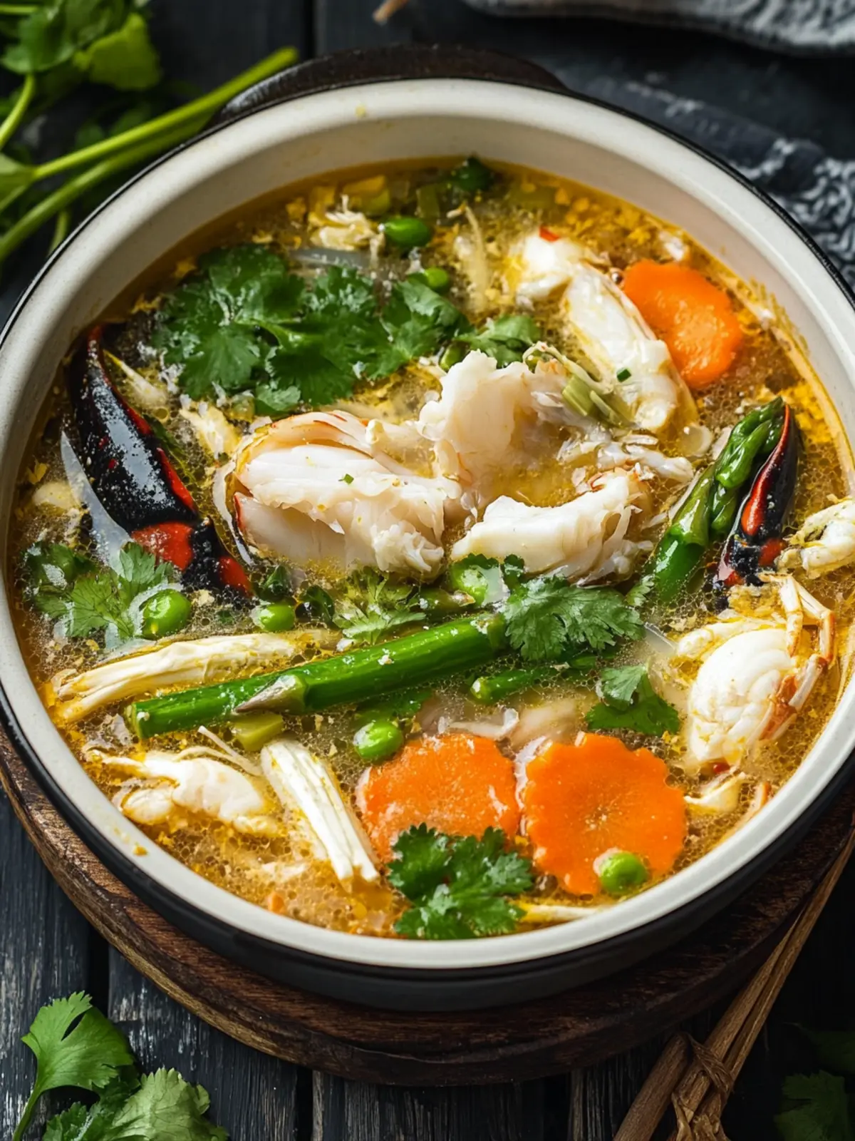 Vietnamese Crab and Asparagus Soup