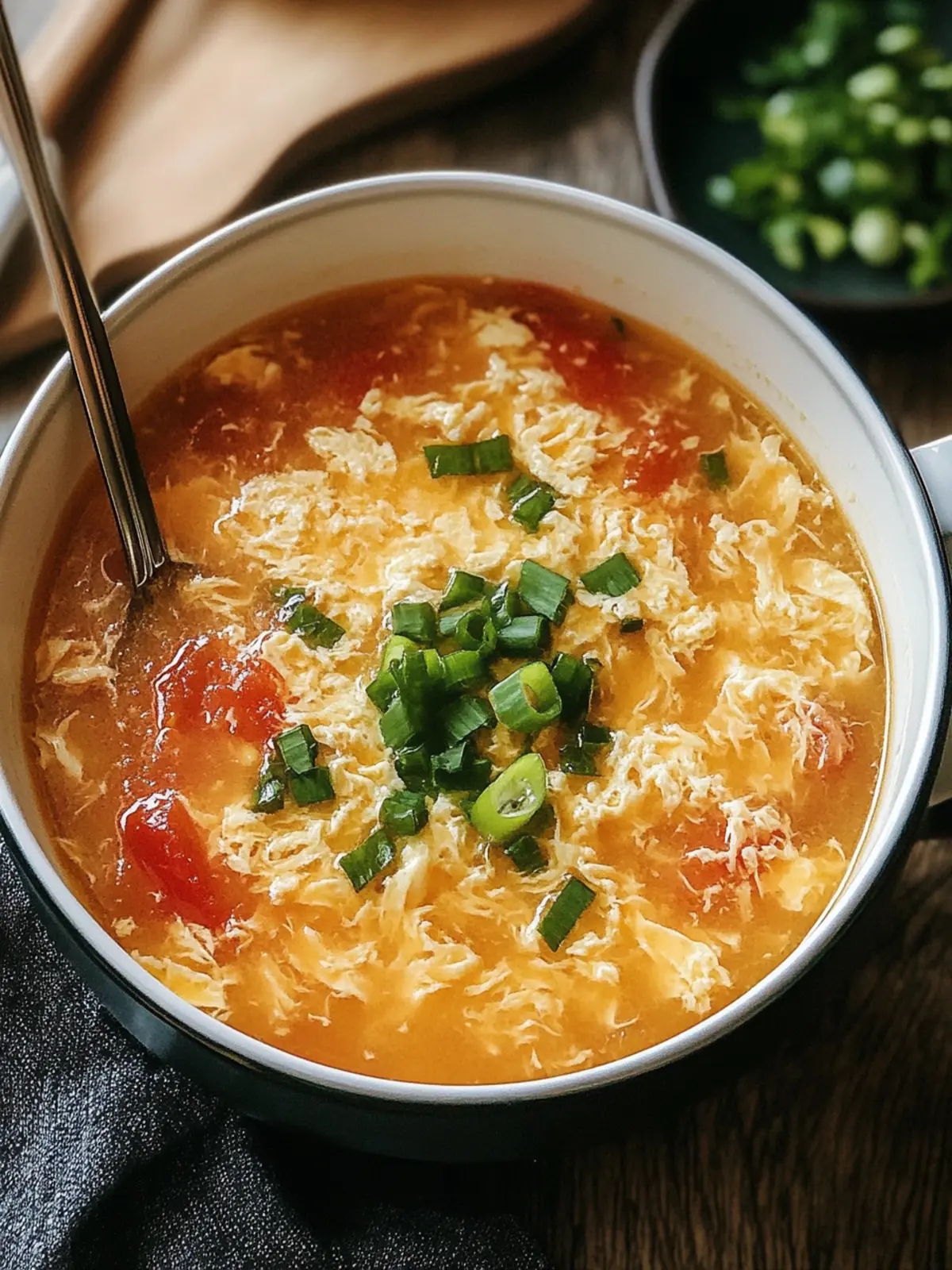 Tomato Egg Drop Soup