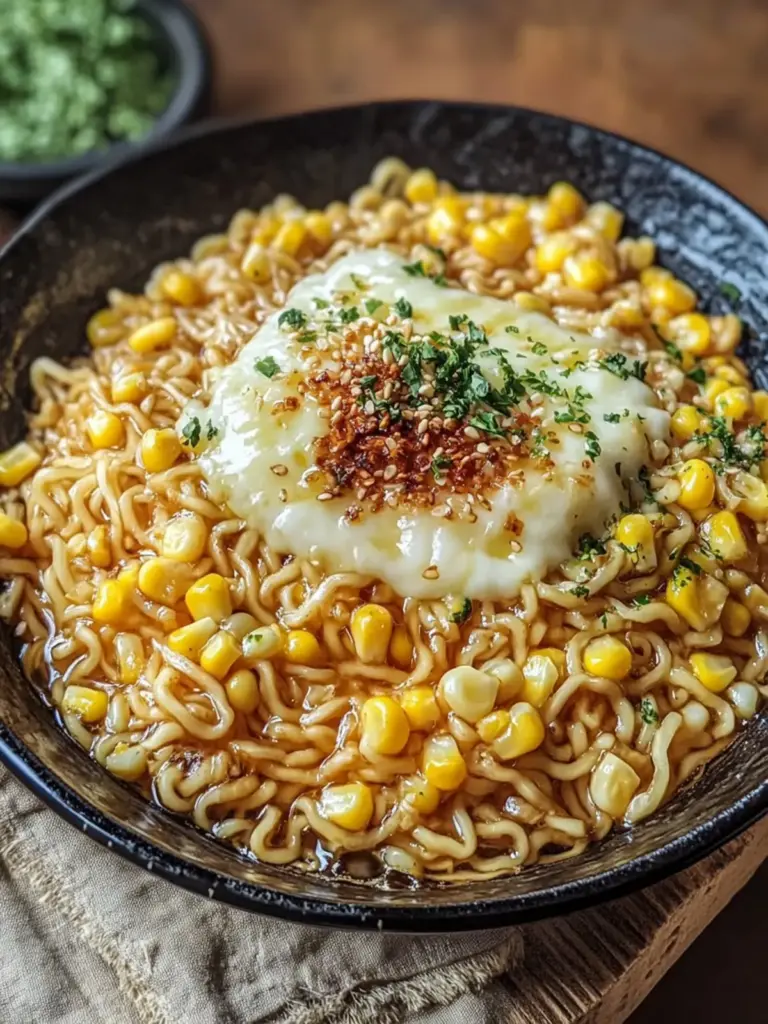 Korean Corn Cheese Instant Ramen