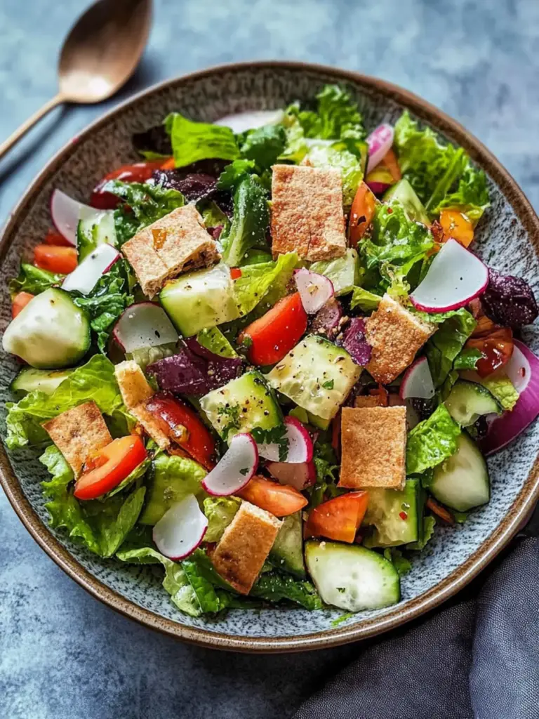 Authentic Lebanese Fattoush Salad