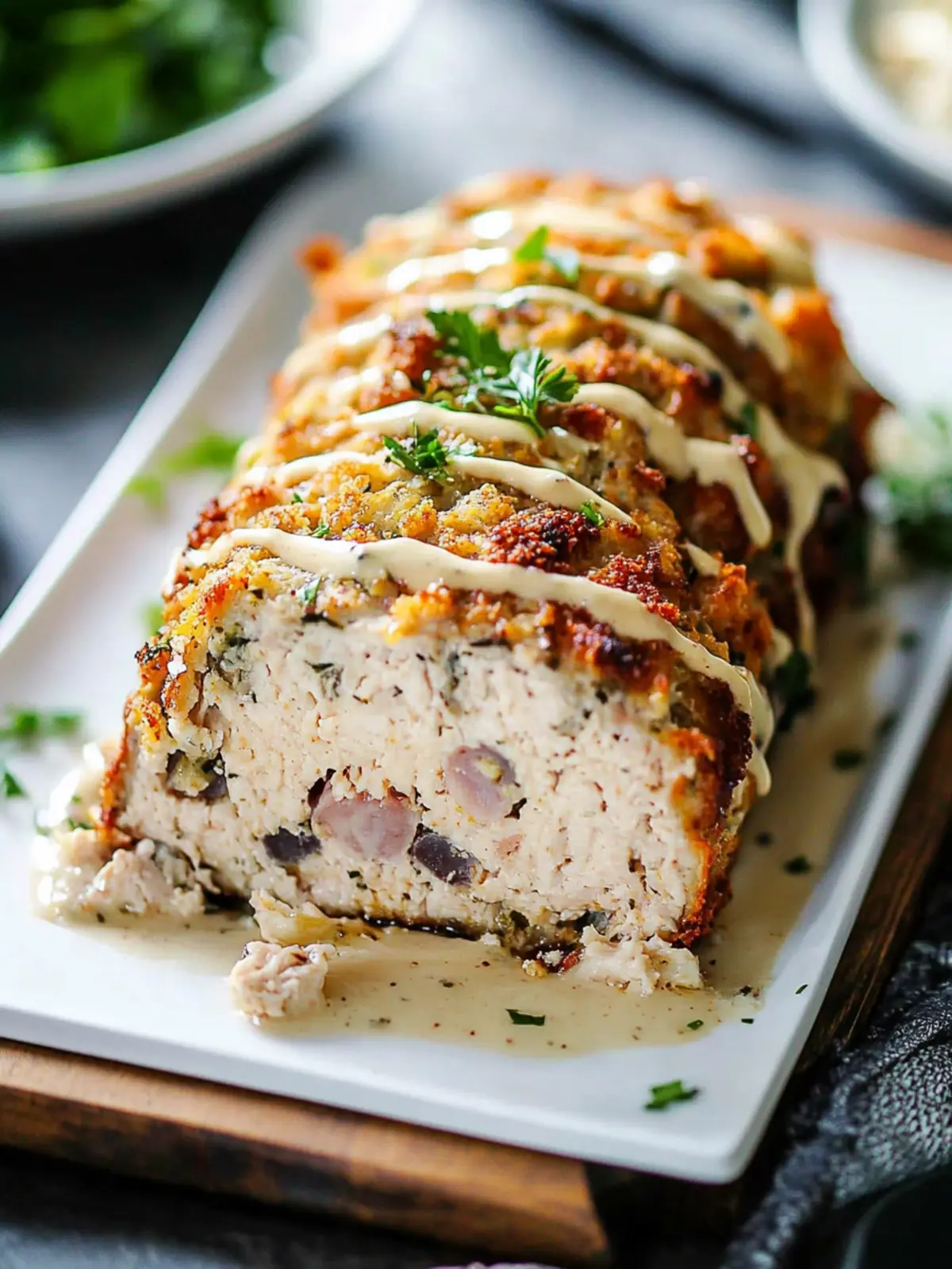 Chicken Cordon Bleu Meatloaf
