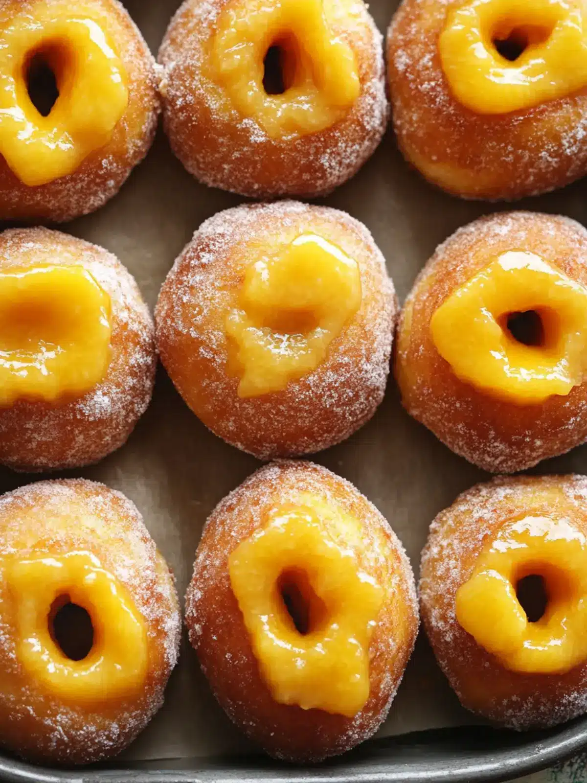 Heavenly Mango Brioche Donuts with Tropical Mango Curd Mango Brioche Donuts