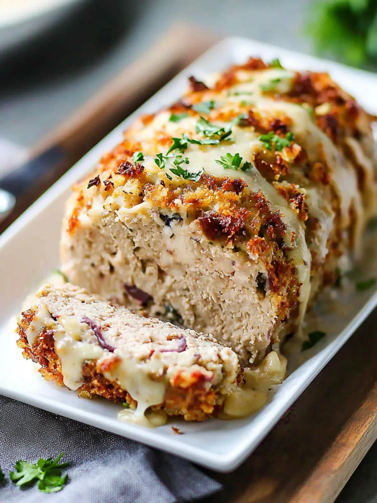 Chicken Cordon Bleu Meatloaf