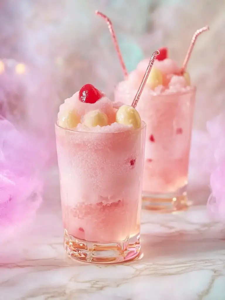 Pink Cottontail Sherbet Mocktail