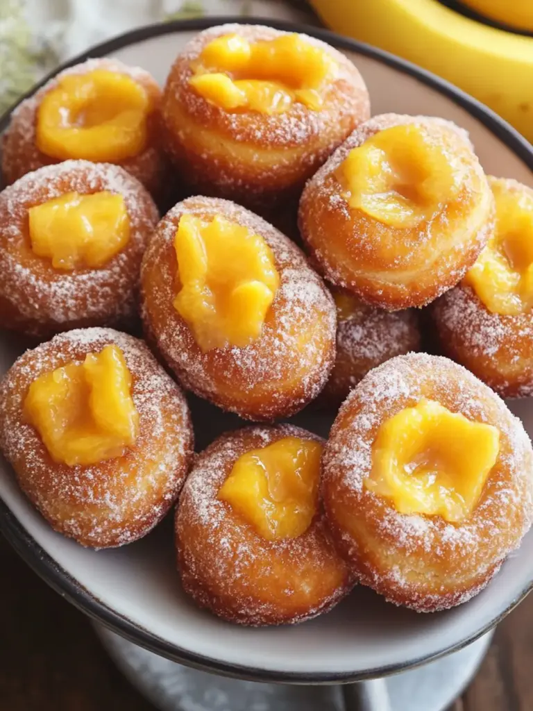 Mango Brioche Donuts