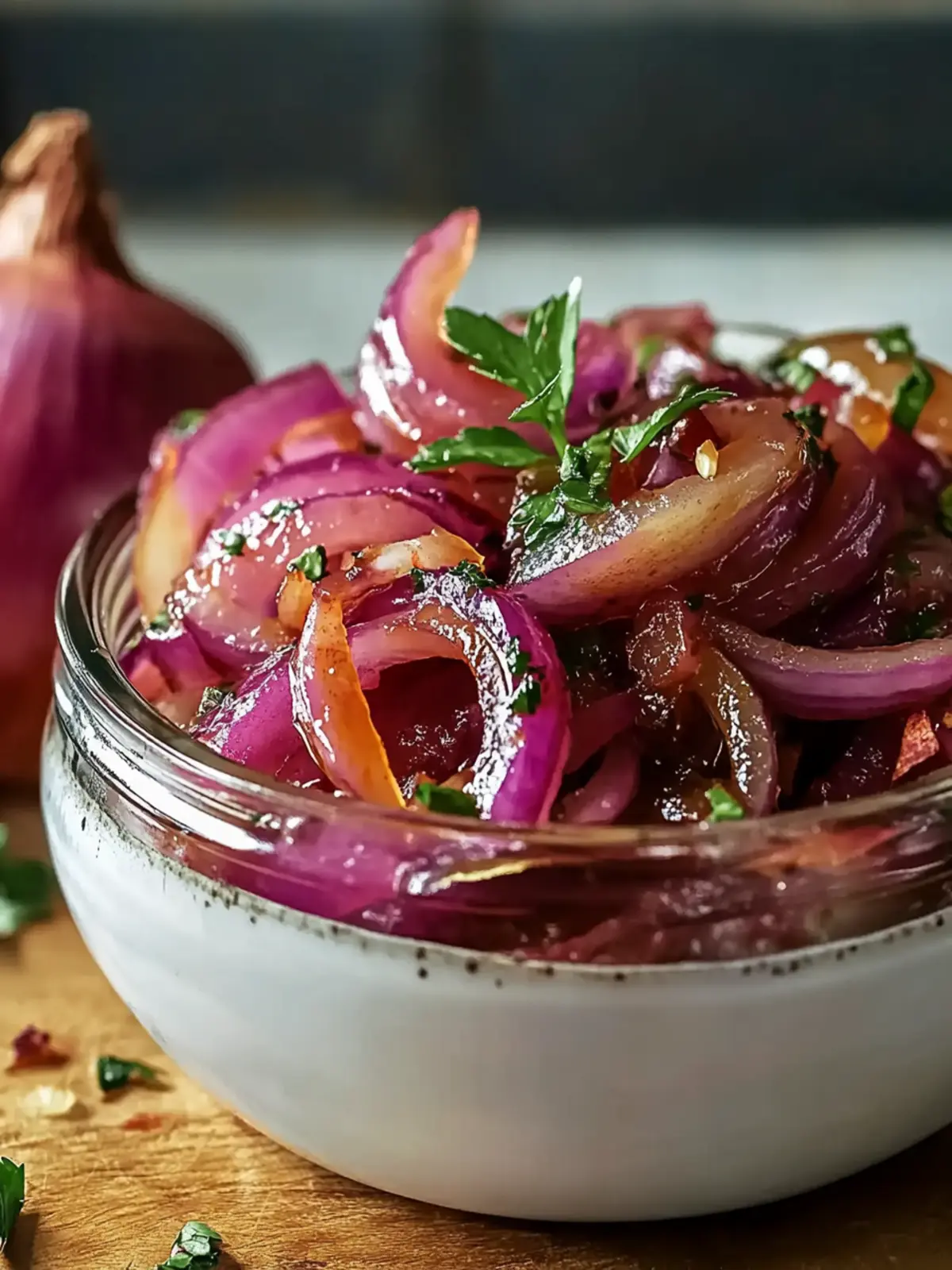 Hot Honey Pickled Red Onions