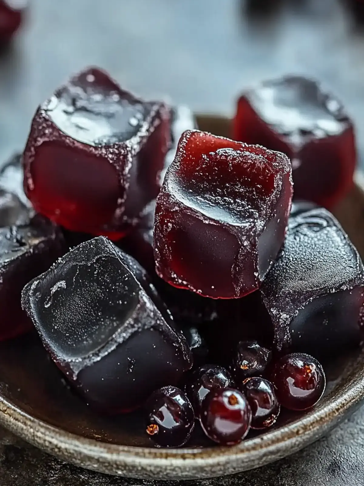 Black Currant Licorice Candy