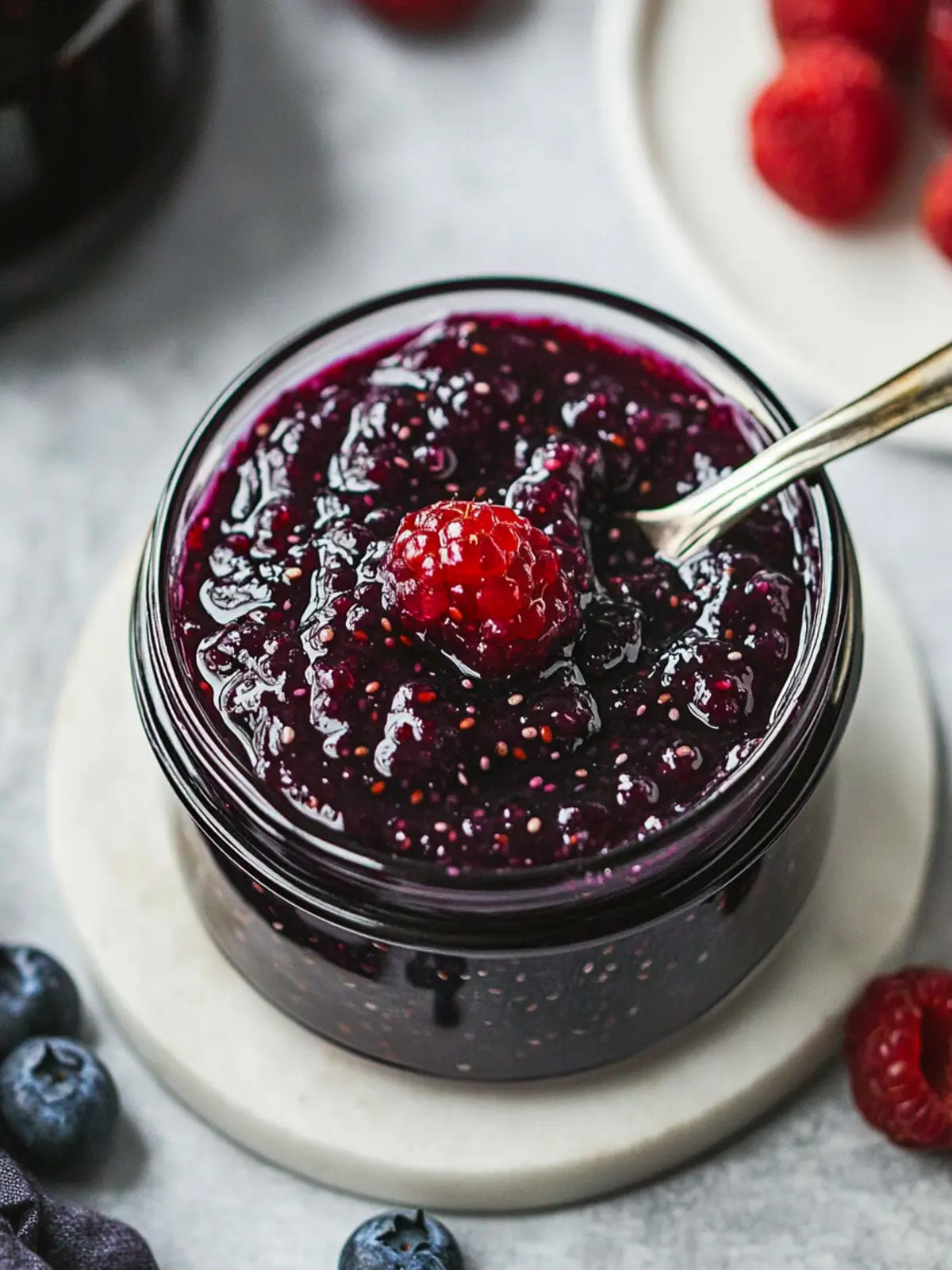 Berry Chia Seed Jam: Sweet Bliss in Just 12 Minutes Berry Chia Seed Jam