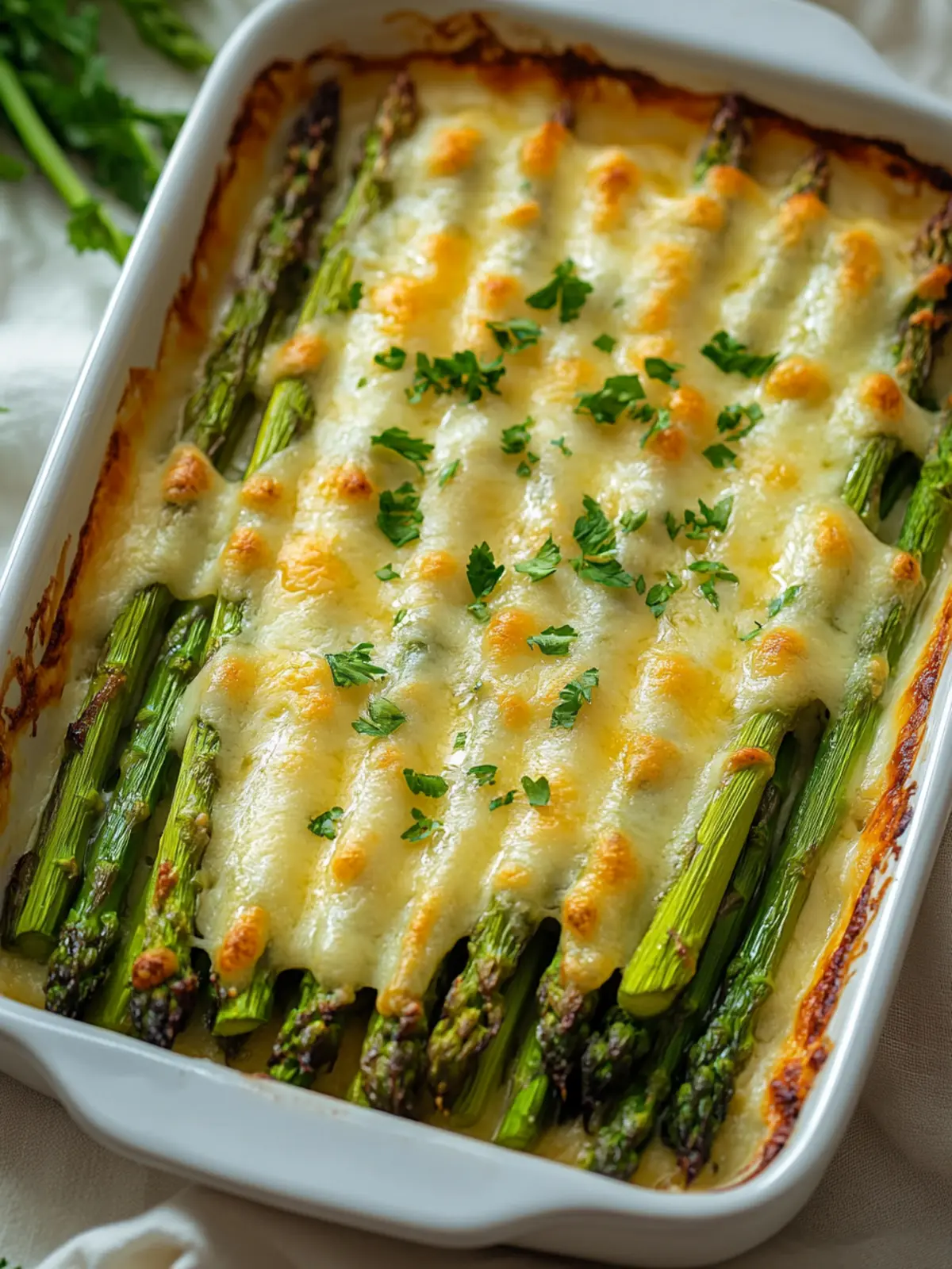 Cheesy Baked Asparagus