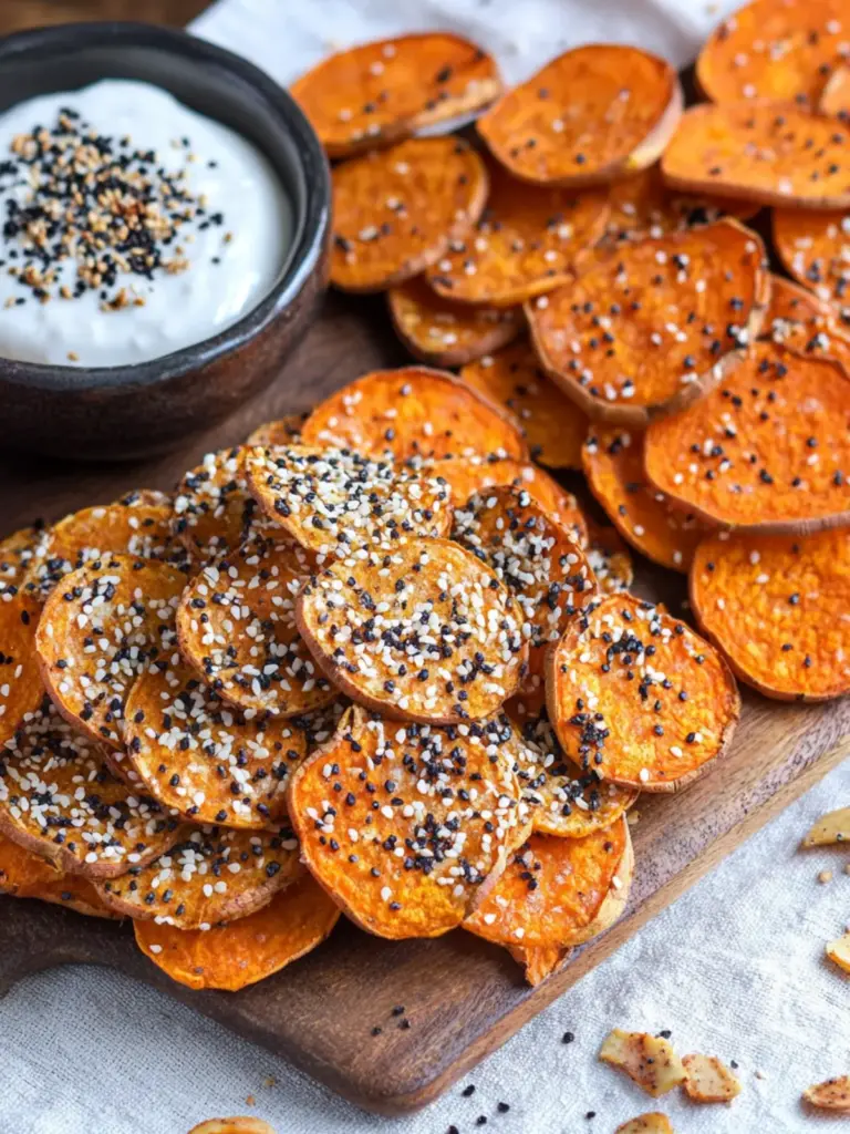 Everything Bagel Sweet Potato Chips