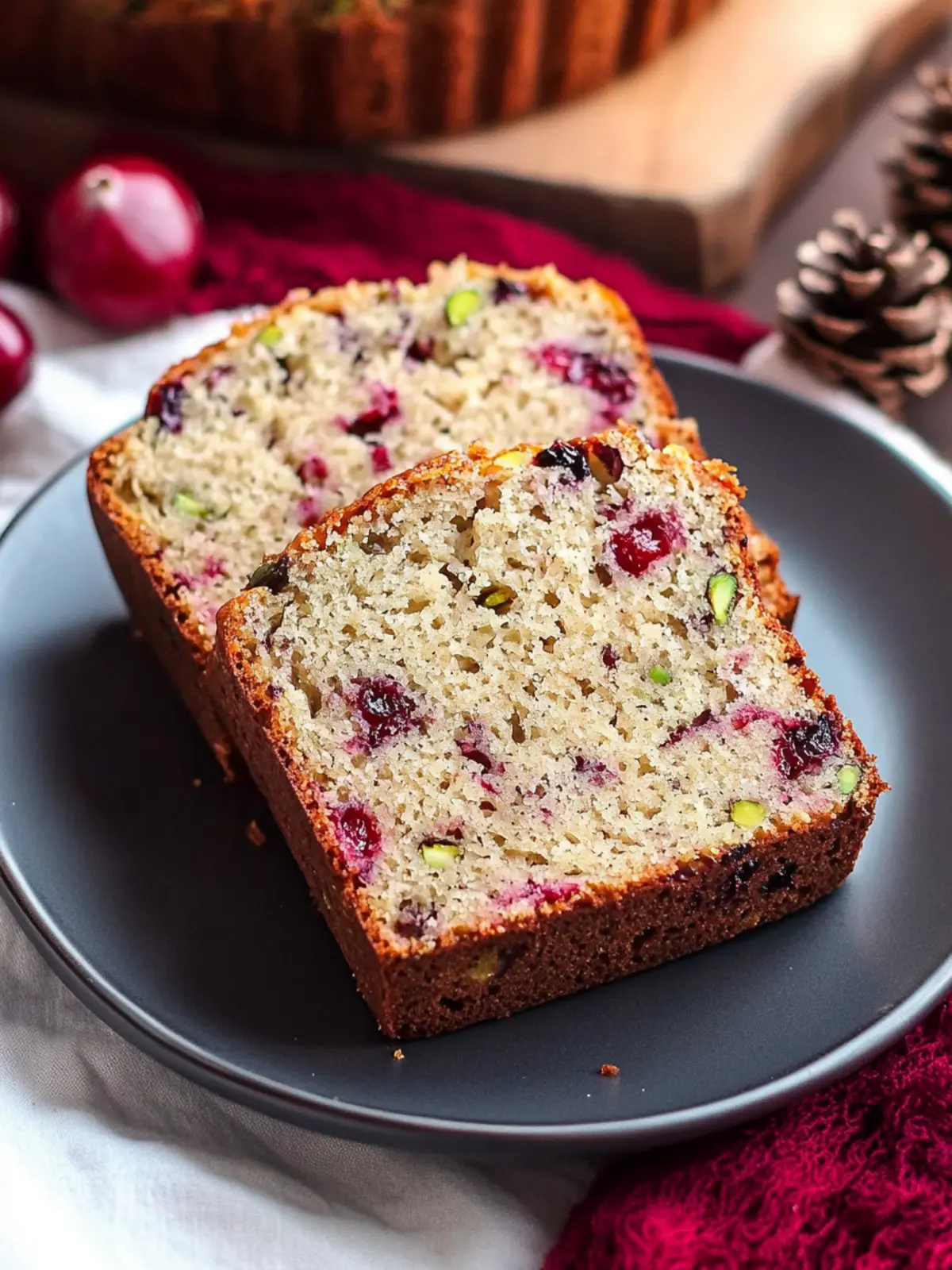 Cranberry Pistachio Bread
