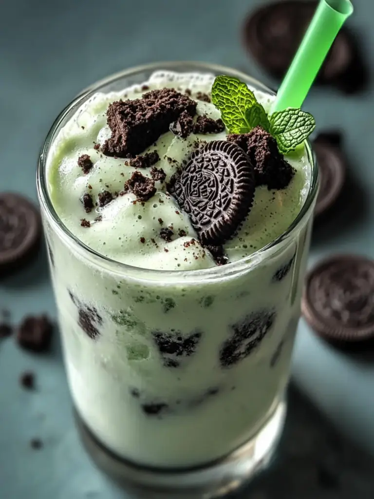 Minty Oreo Milkshake