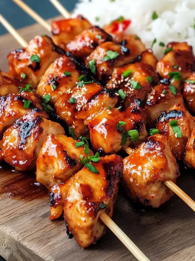 Korean Chicken Skewers