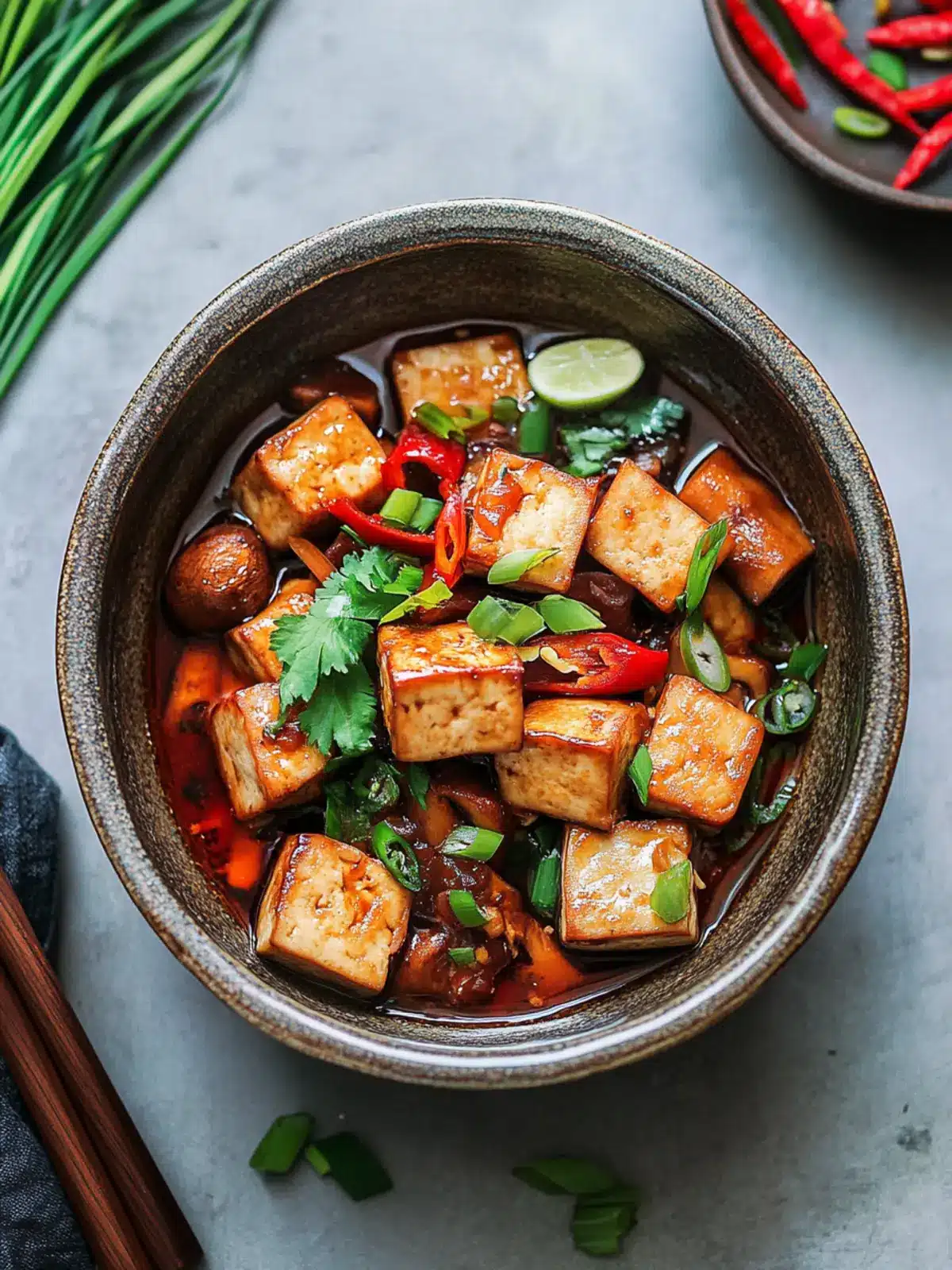 Vietnamese Braised Tofu & Mushrooms
