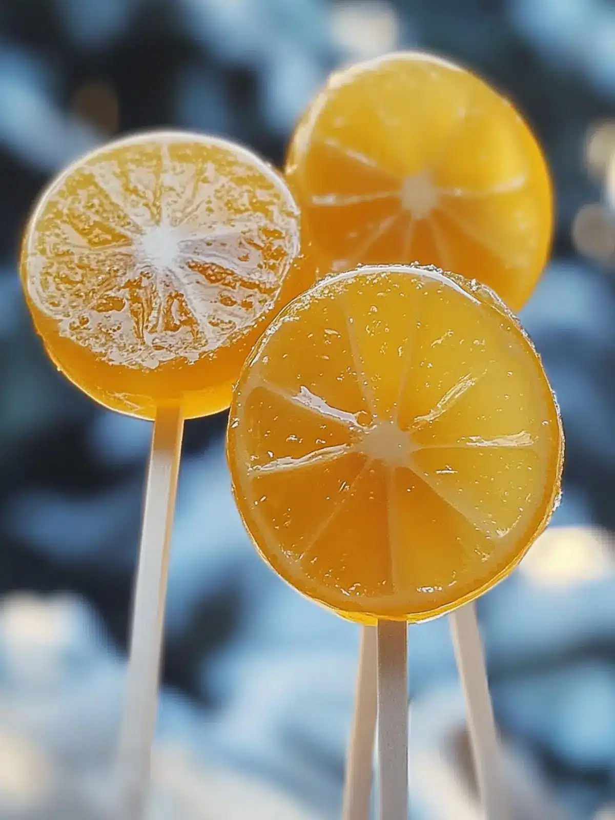 Honey Lemon Lollipops