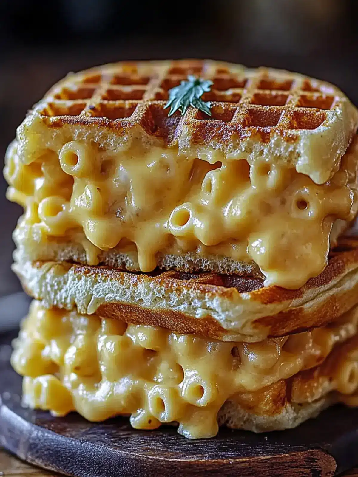 Mac & Cheese Waffle Sandwich