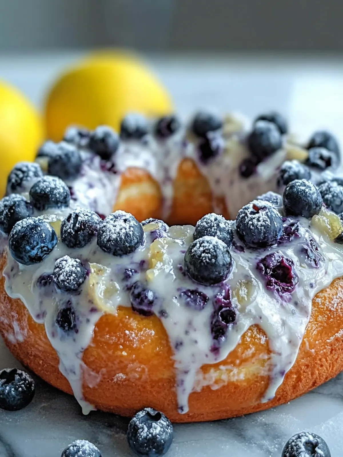Blueberry Protein Bagels Lemon
