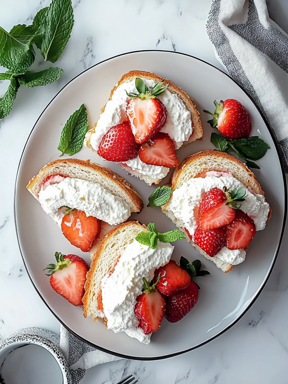 Strawberry Tea Sandwiches