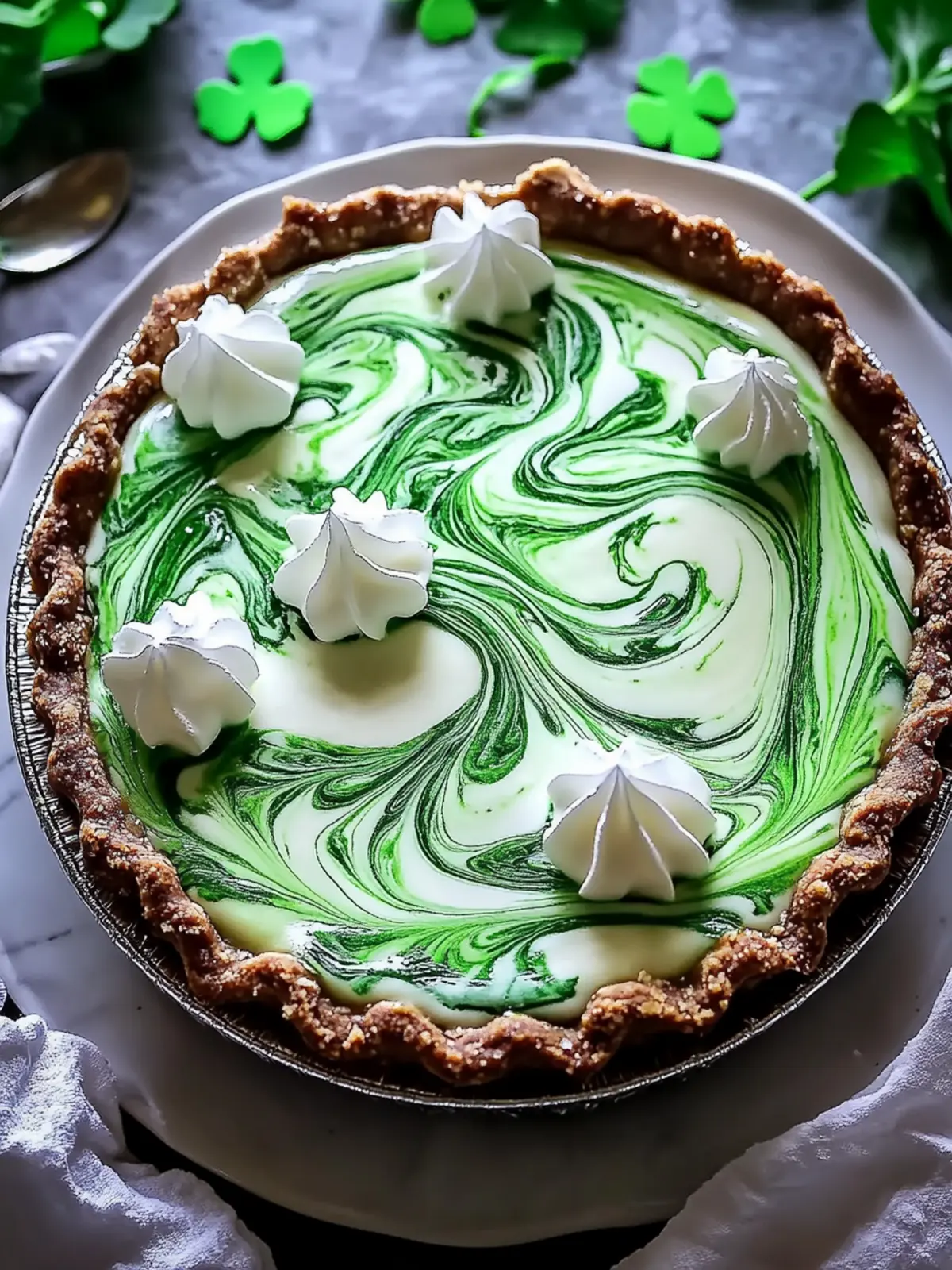 Shamrock Swirl Pie