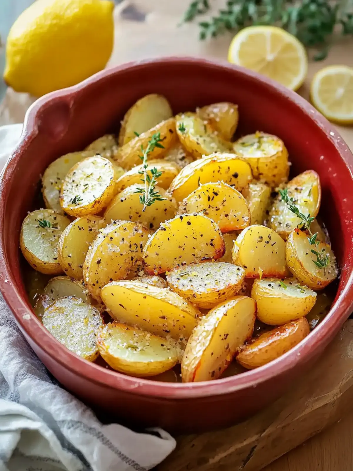 Classic Greek Lemon Potatoes