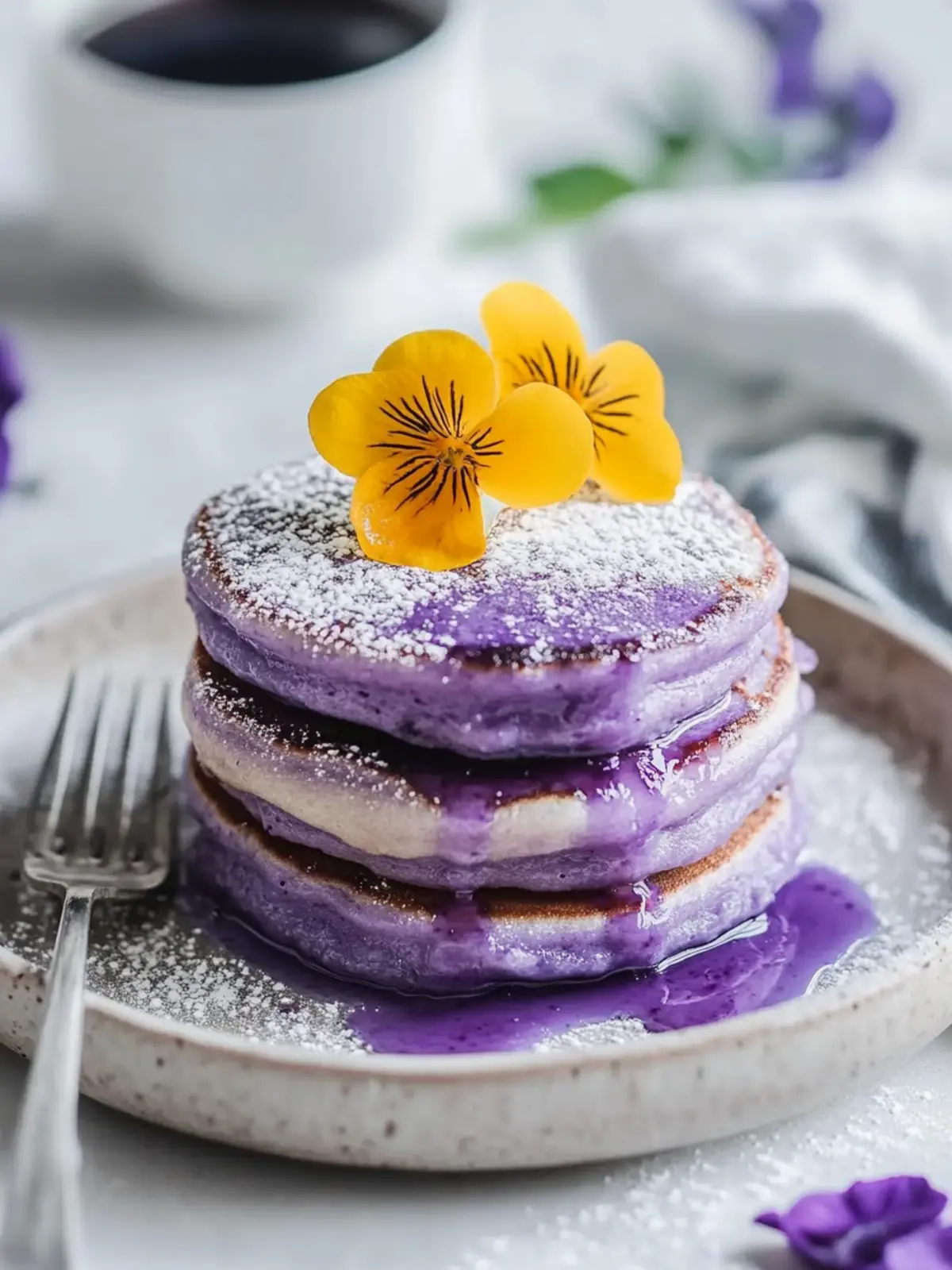 Delicious Ube Mochi Pancakes to Brighten Your Breakfast Nonstop Ube Mochi Pancakes